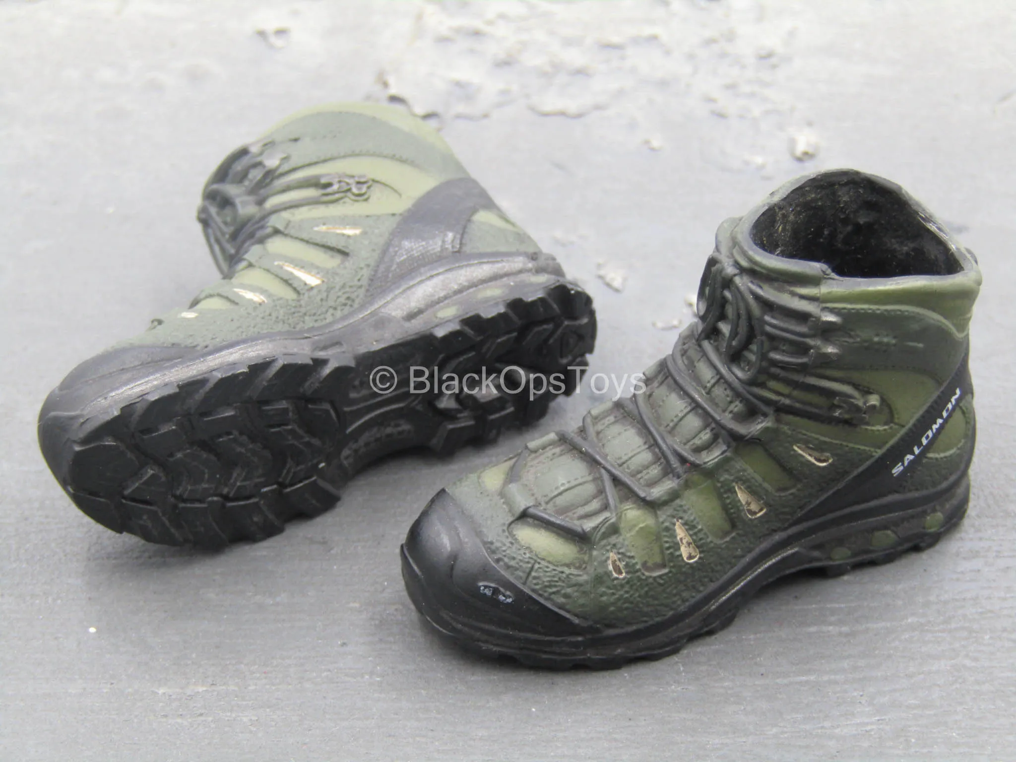 SMU Frozen Night Assault - Green Salomon Combat Boots (Peg Type)